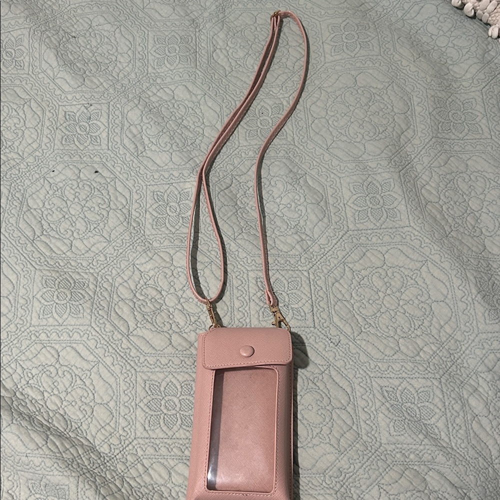 Pink Crossbody Phone Bag